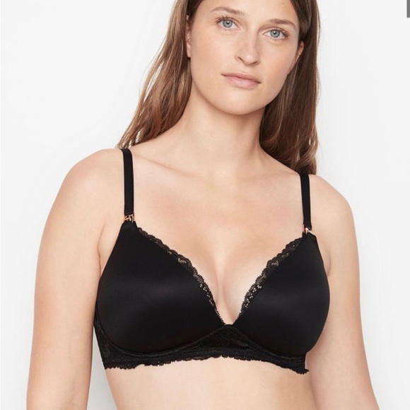 Victoria's Secret Lace Wing Wireless Nursing Bra 36D GUC - Picture 1 of 4